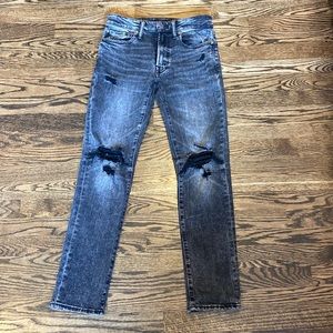 American Eagle Boys/Men Black Holey Jeans. NE(X)T Level Flex. SLIM FIT.  29x32